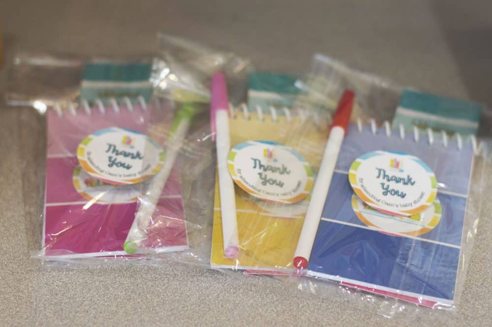 Rainbow Book Baby Shower Favors