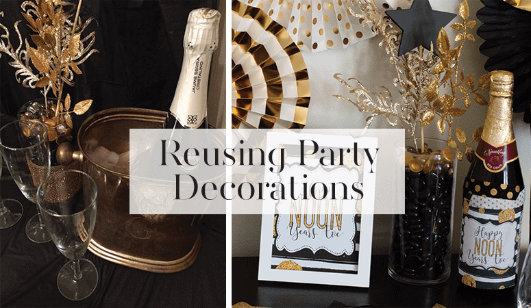 Reusing Party Decorations Over and Over