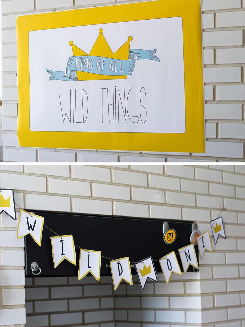 Where the Wild Things Are Baby Shower Party Printables from Elva M Design Studio
