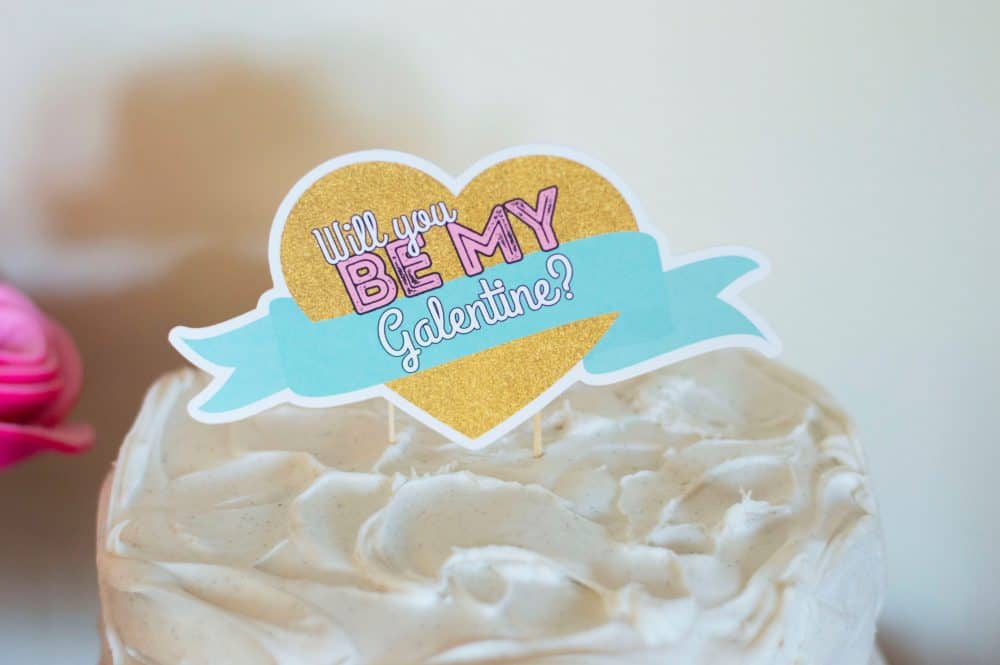 Galentine's Day Cake Topper