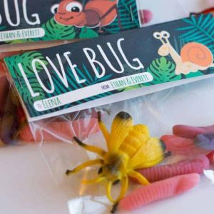 Free Printable Love Bug Treat Topper from Elva M Design Studio