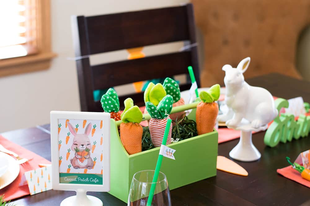 Carrot Patch Easter Table Decorations