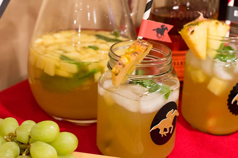 Kentucky Derby Pineapple Mint Julep Sangria