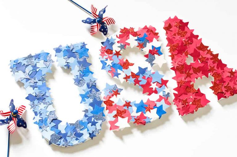 DIY 4th of July Letters