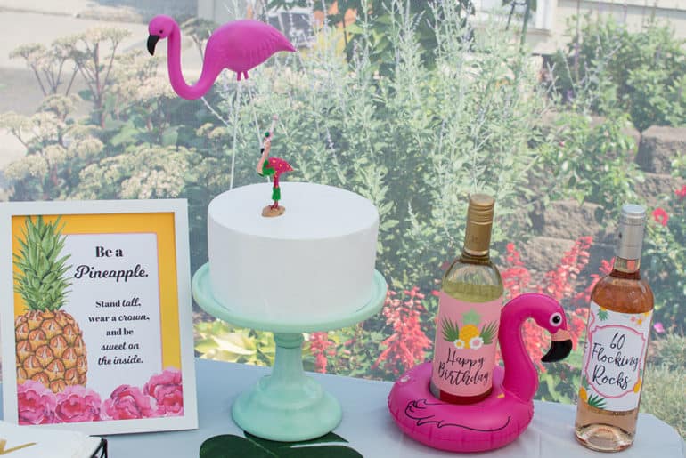 Let's Flamingle 60 Flocking Rocks Pineapple Flamingo Party Elva M