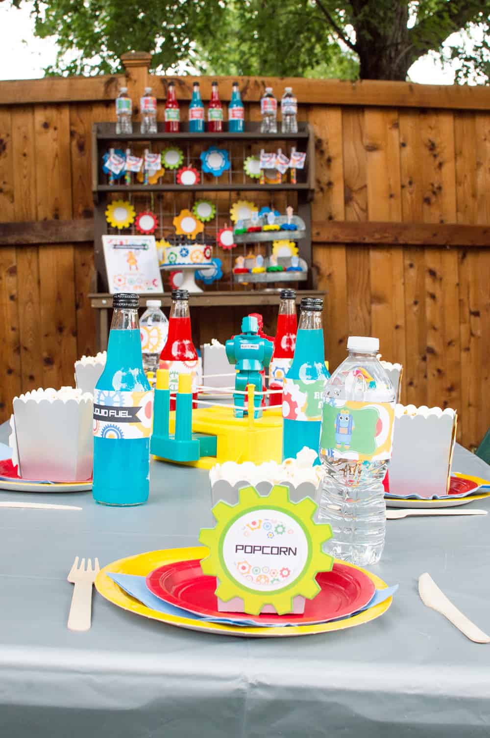 Robot Birthday Party Place Setting