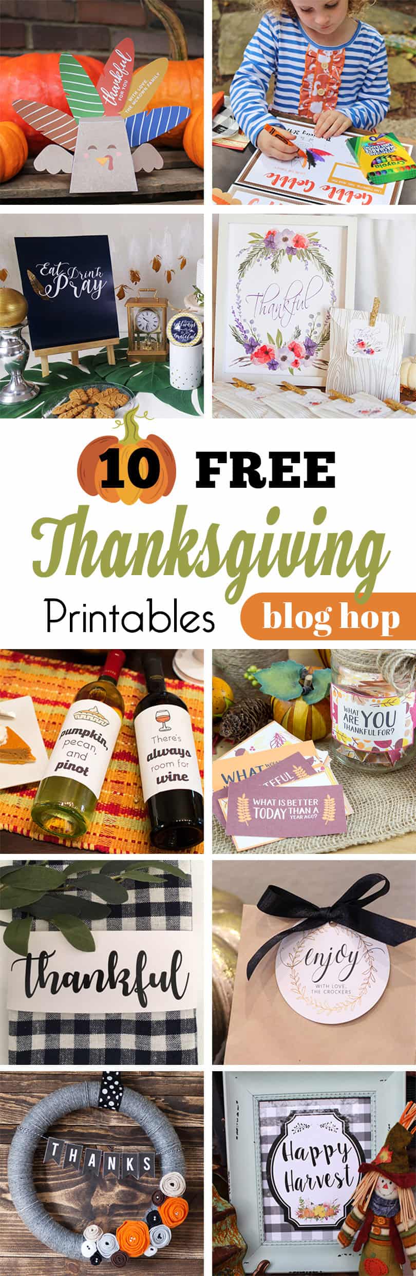 Free Thanksgiving Printables Blog Hop