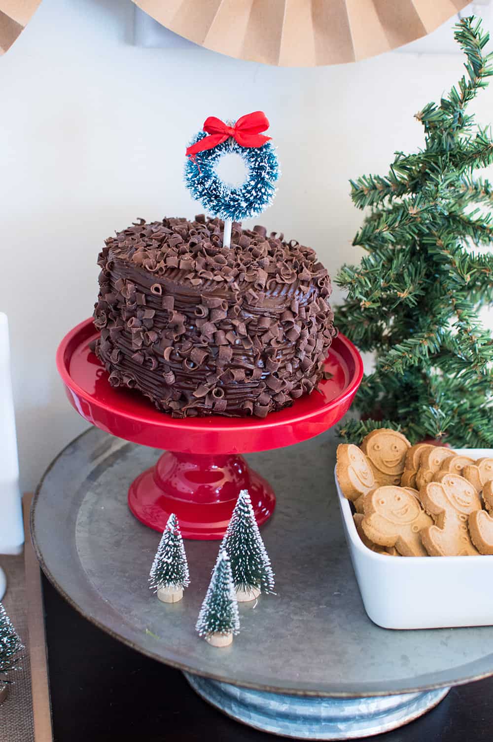 Cake and Cookies at a Holiday Hot Cocoa Bar Styled by Elva M Design Studio