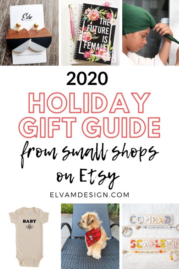 2020 holiday gift guide on Etsy