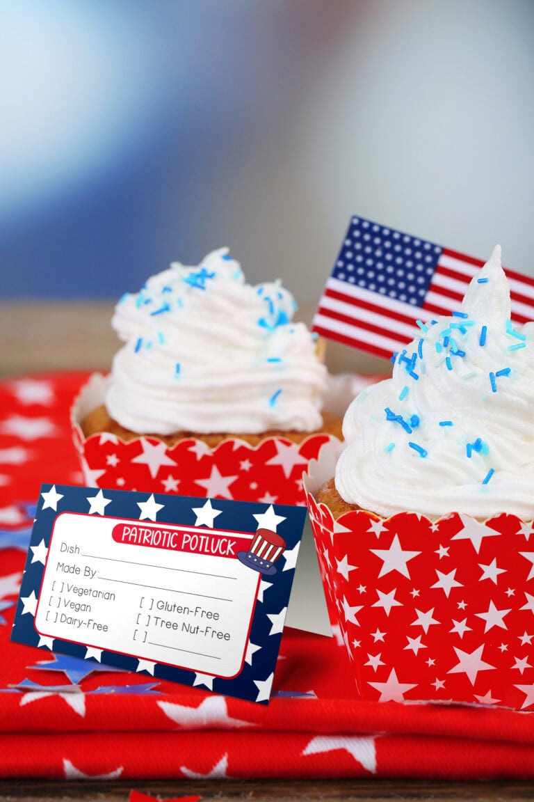 4th of July Potluck Printables (For Less Potluck Chaos)