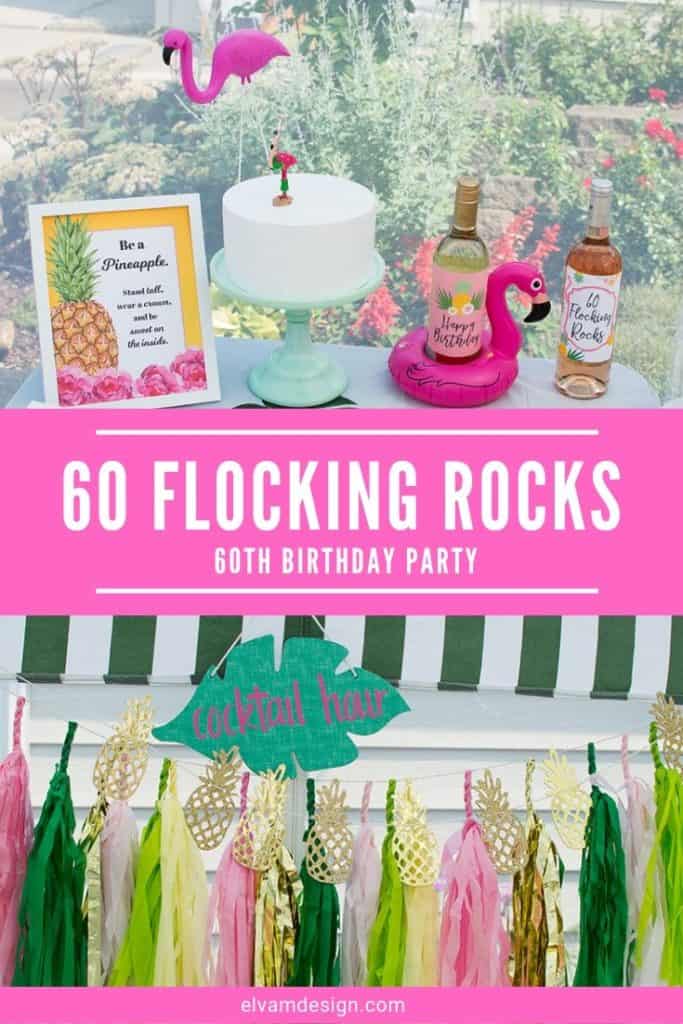 60 Flocking Rocks Let's Flamingle: 60 Flocking Rocks Pineapple Flamingo Party - Elva M ...