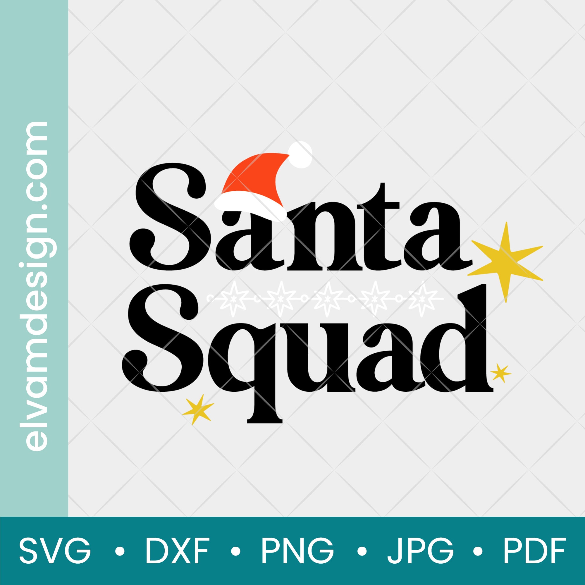 Santa Squad SVG - Elva M Design Studio