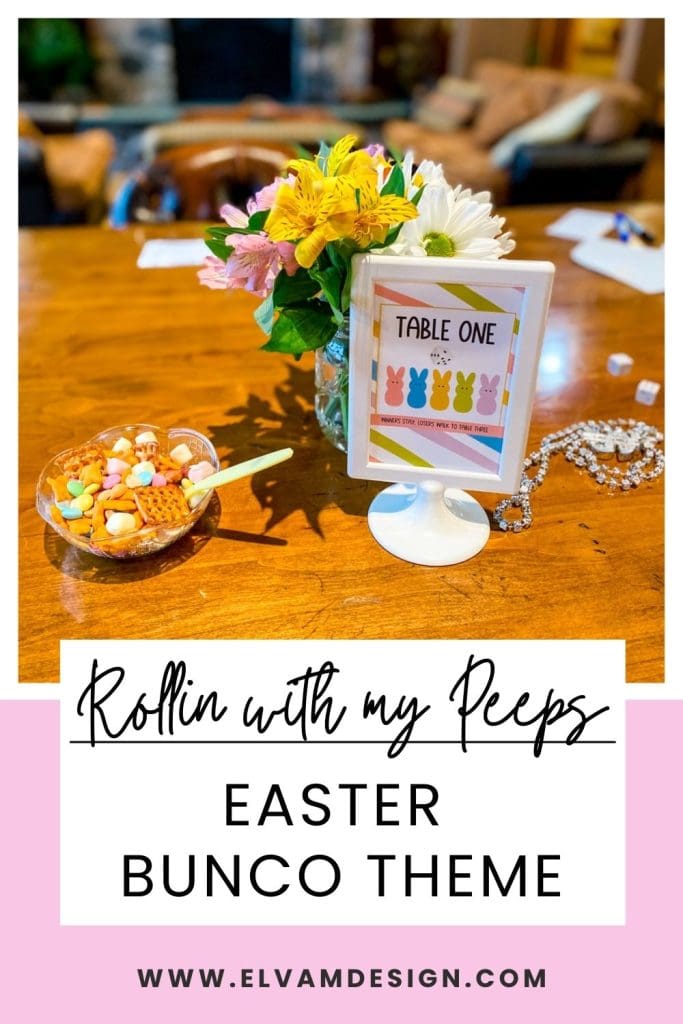 Rollin with My Peeps Easter Bunco Ideas from Elva M Design