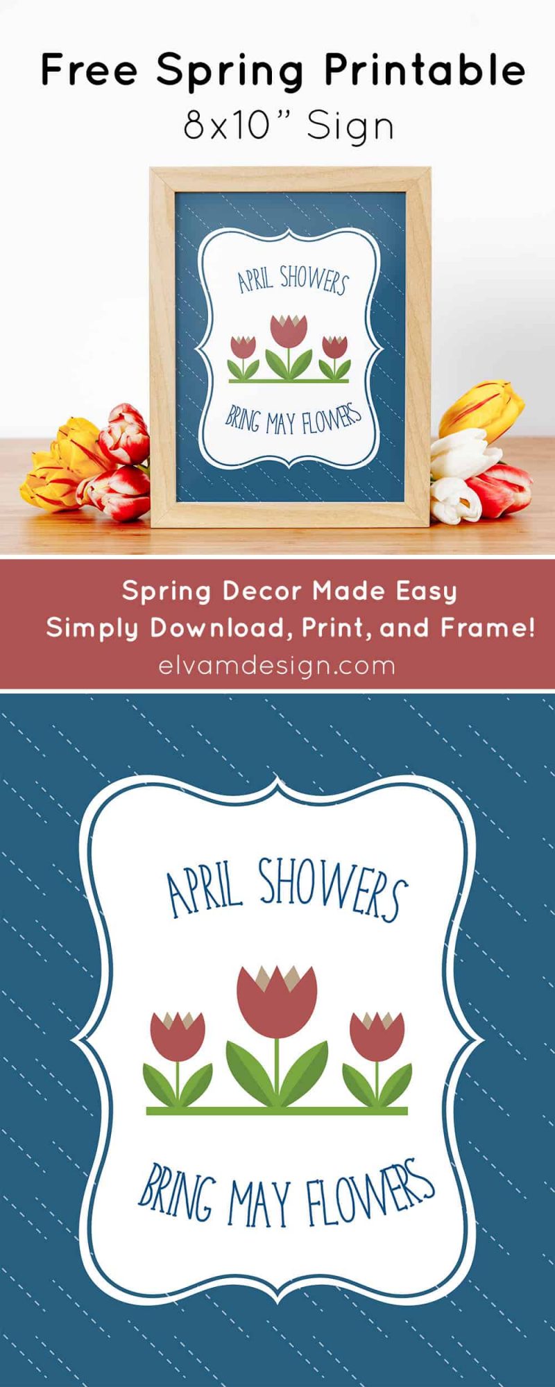 Free Spring Printable - Elva M Design Studio
