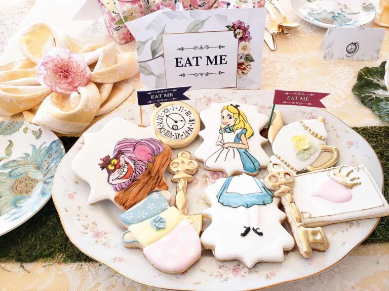 Alice in Wonderland "Eat Me" Sign and Custom Sugar Cookies