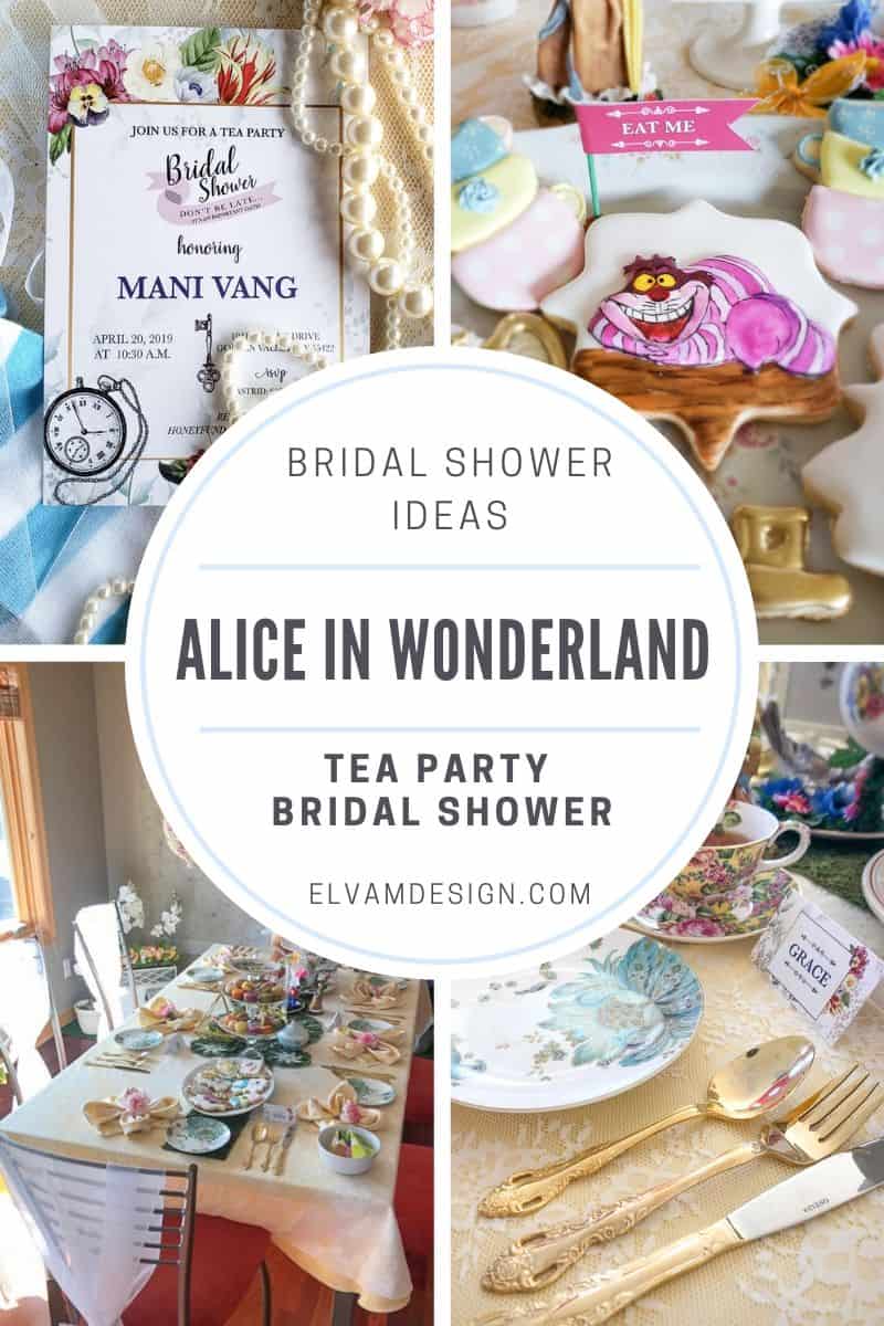 Alice In Wonderland Tea Party Bridal Shower Elva M Design Studio