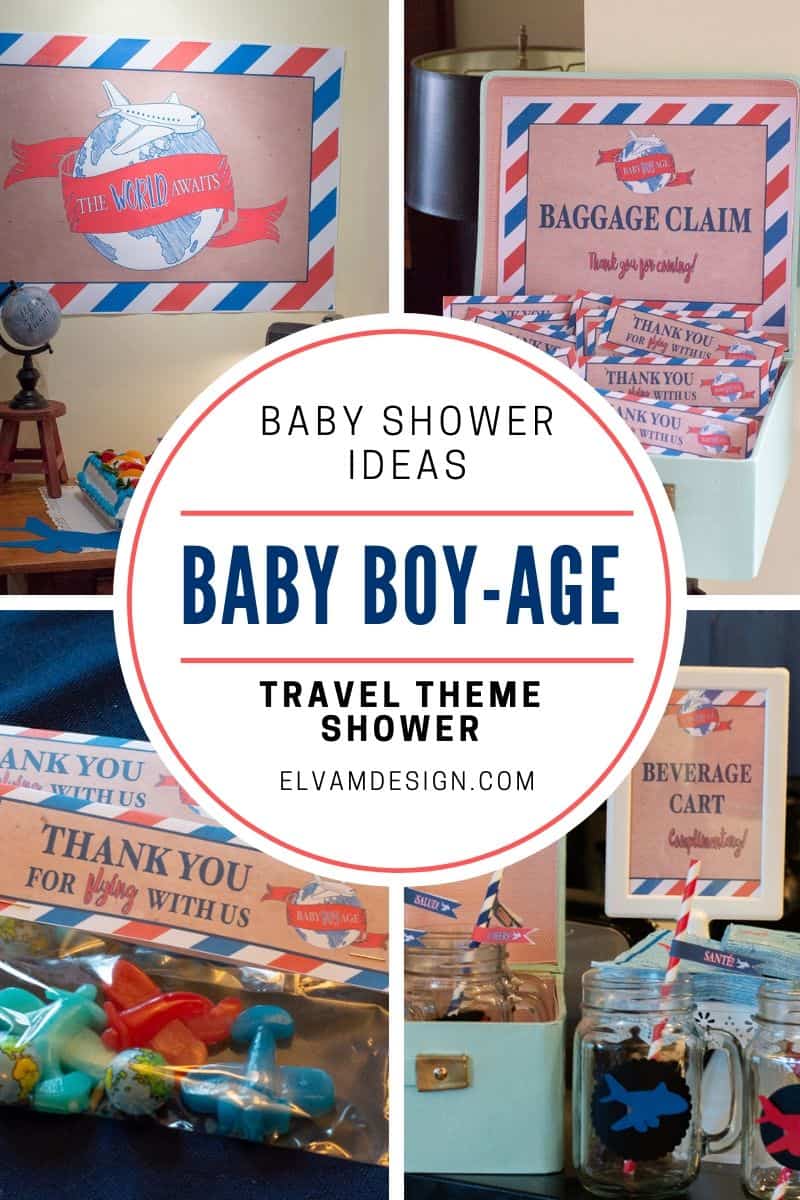 Travel Theme Boy Baby Shower