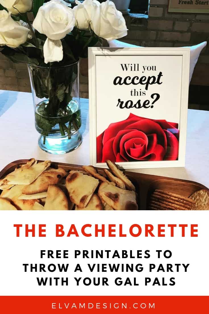 The Bachelorette Viewing Party Printables