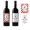 merry covid christmas wine label