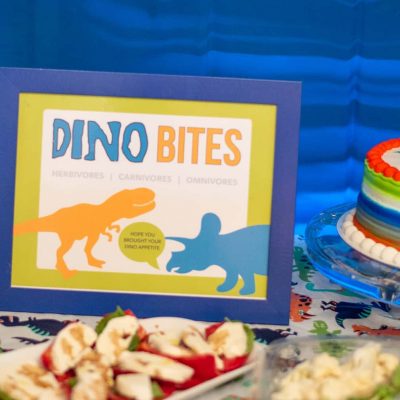 Dino Bites Dinosaur Birthday Party Sign