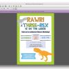 Dinosaur Three-Rex Birthday Invite - Image 3
