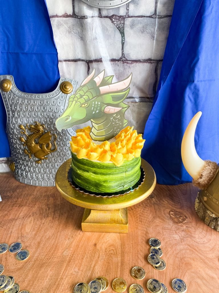 dragon party cake