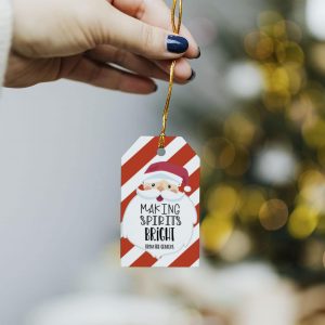 Christmas Santa gift tag