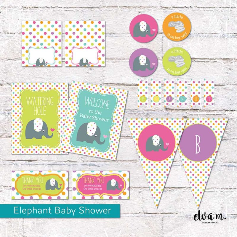 Elephant Baby Shower Package