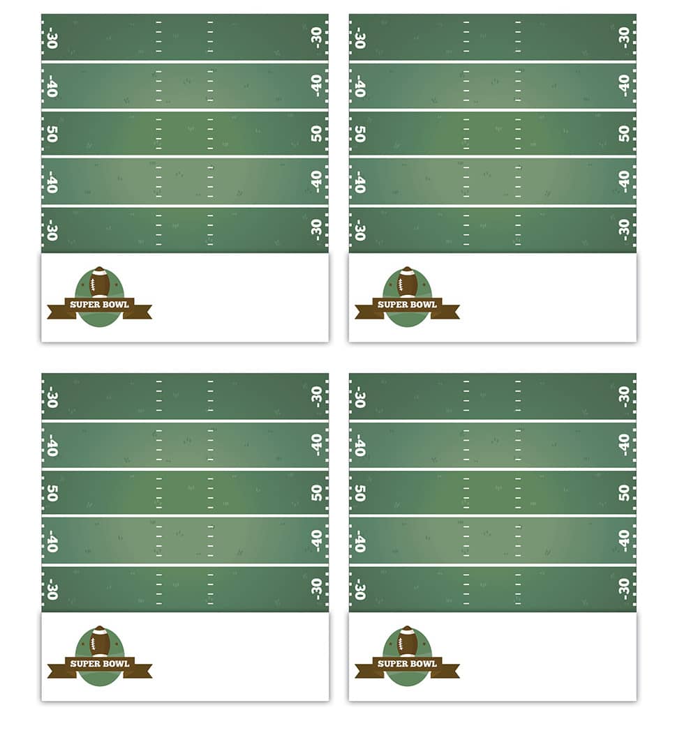 Free Super Bowl Printables - Elva M Design Studio