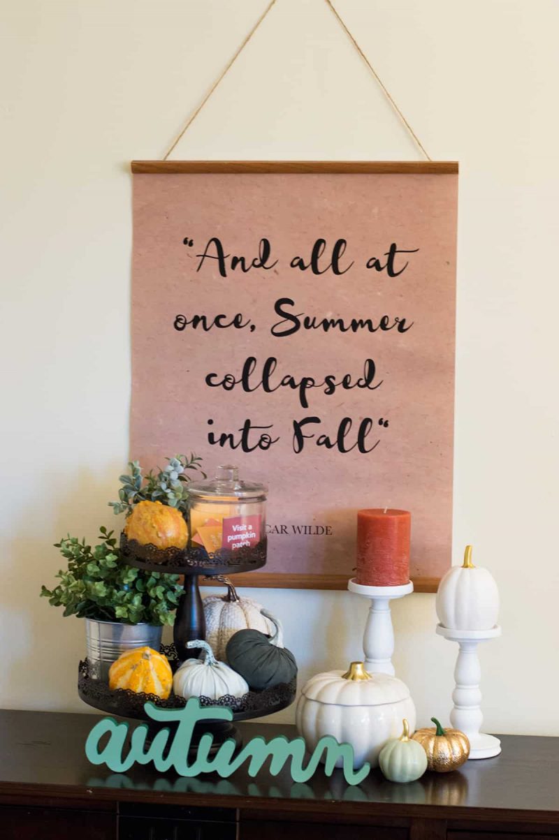 Fall Family Bucket List Printable Craft - Elva M Design Studio