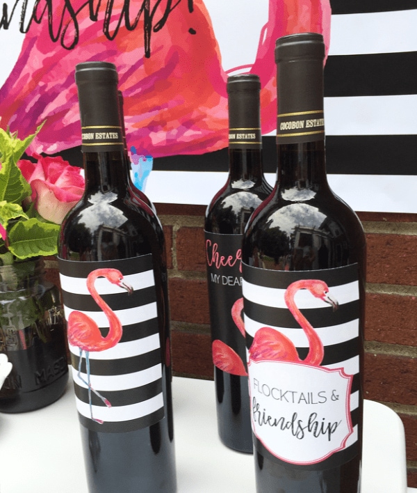 Flocktails & Friendship wine labels