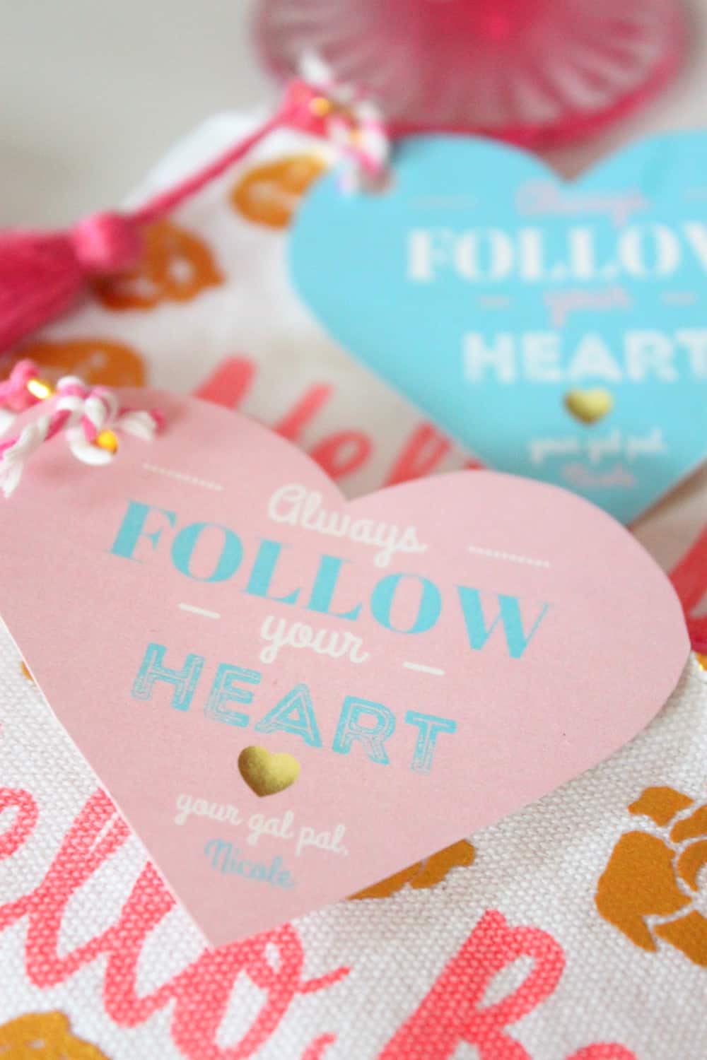 Always Follow Your Heart Party Favor Tags