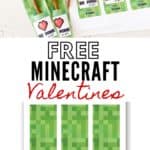 free minecraft valentine's day card