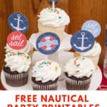 Nautical cupcake toppers