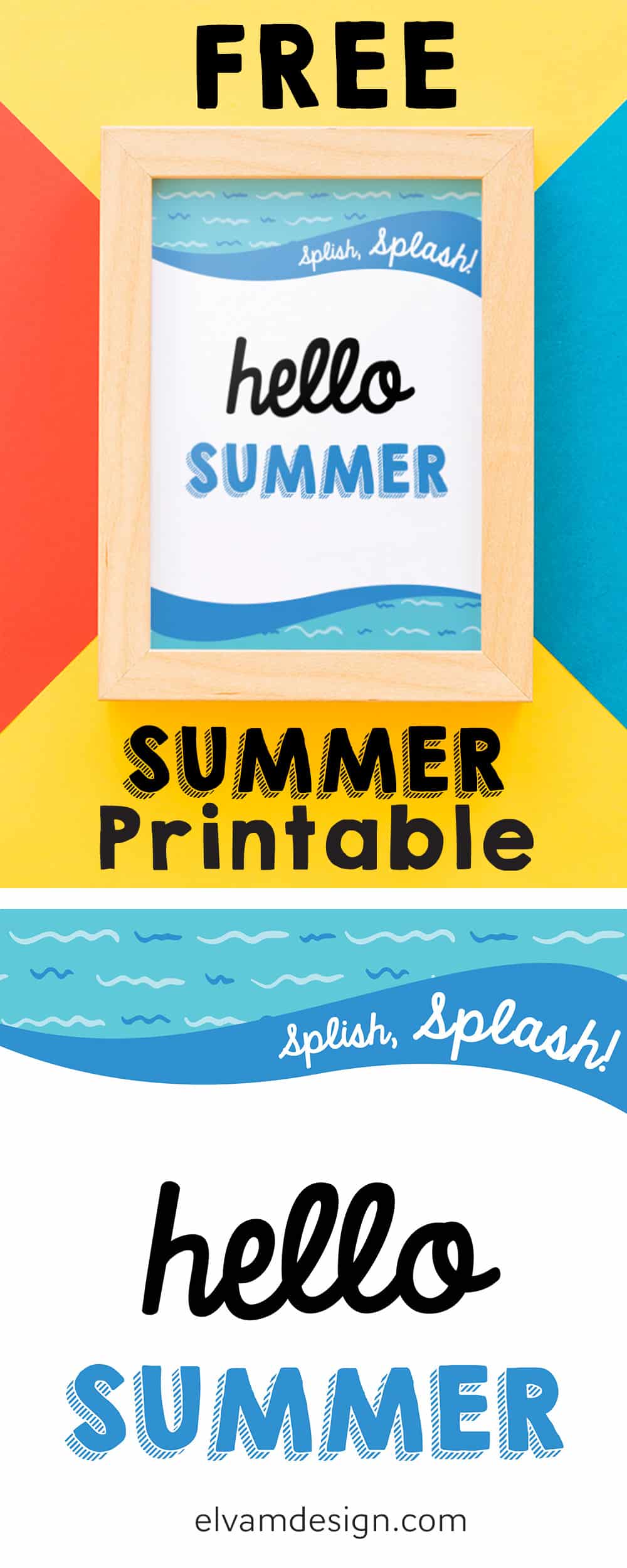 Free Summer Printable from Elva M Design Studio