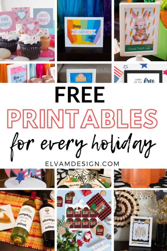 Free Printables for Every Holiday - Elva M Design Studio