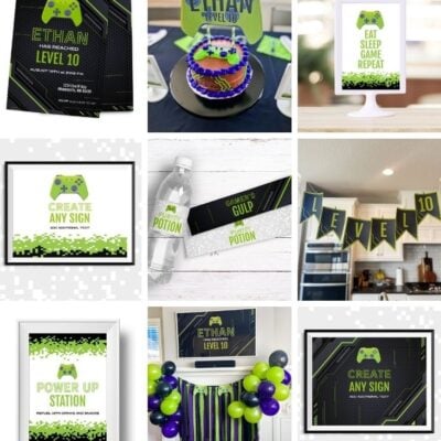 Gamer Birthday Party Set