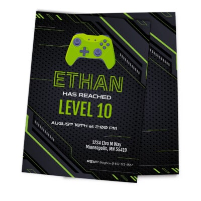 Gamer Party Invite