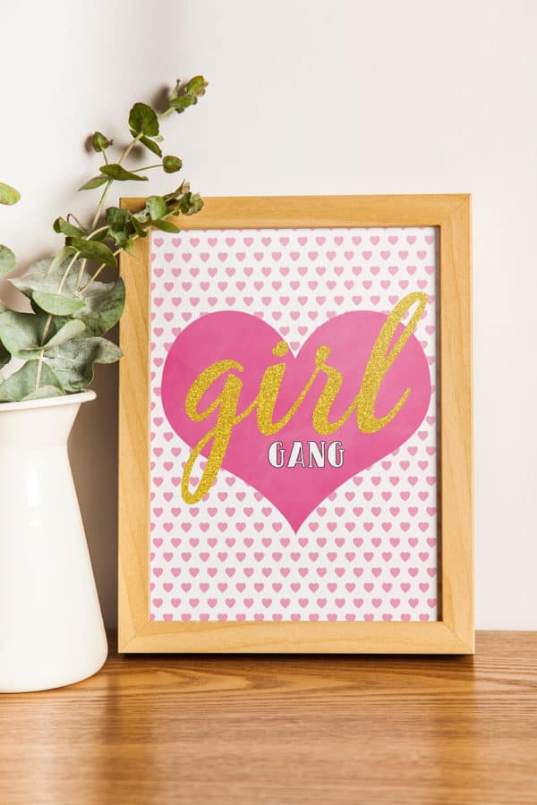 Girl Gang Galentine's Day Party Print from Elva M Design Studio
