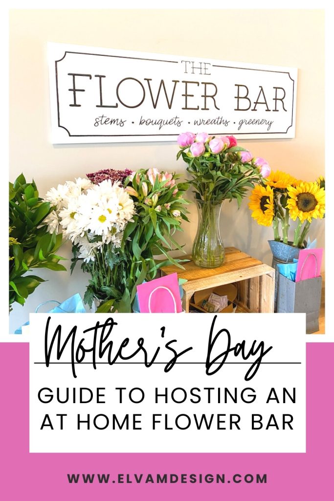 Host a Flower Bar at Home for Mother's Day