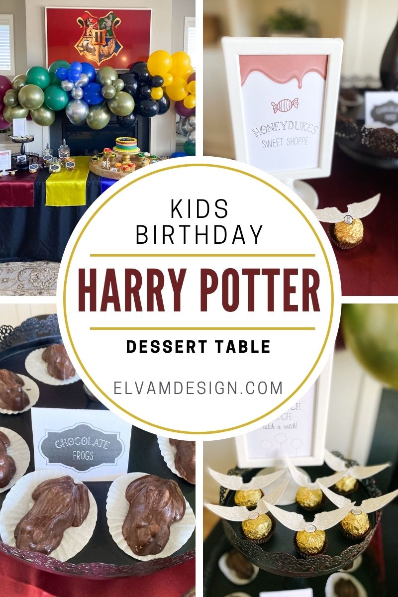 Harry Potter Birthday Dessert Table - Elva M Design Studio