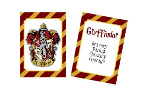 Free Harry Potter Hogwarts House Signs and Badges - Elva M Design Studio