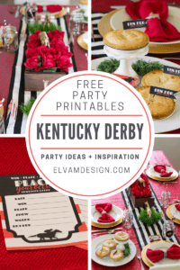 Kentucky Derby Party With Free Printables - Elva M Design Studio