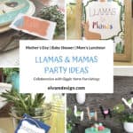 Check out this Llamas & Mamas Mother's Day Luncheon and download your free southwest style place cards at elvamdesign.com