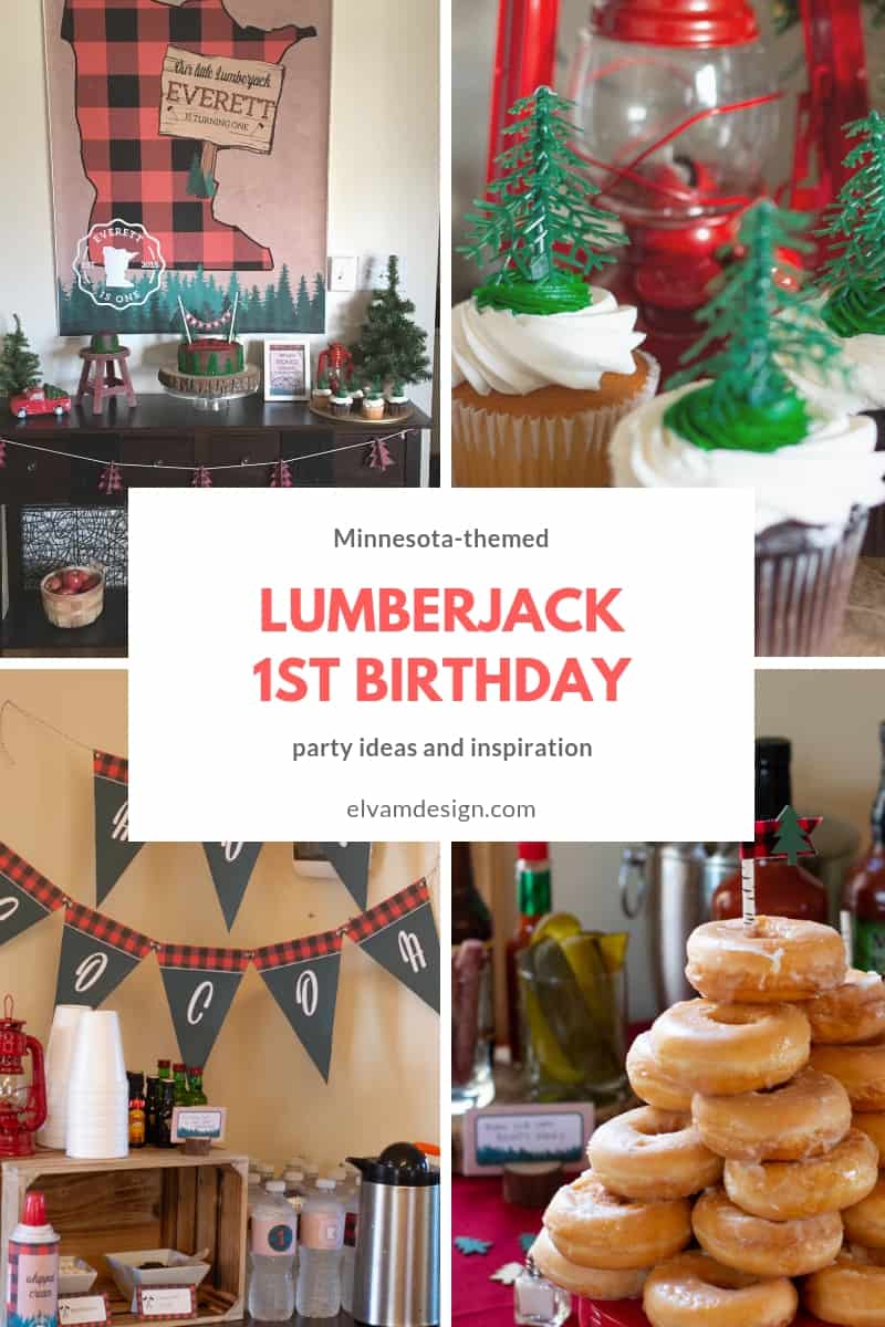Lumberjack 1st Birthday party