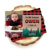 lumberjack photo invitation