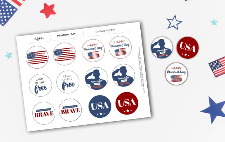 Free Memorial Day Printables: Land of the Free, Because of the Brave ...