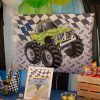 Monster Truck Party Backdrop