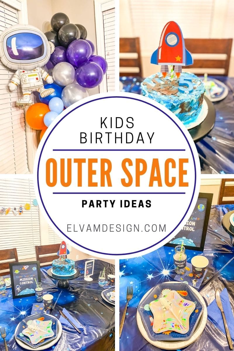 Blast Off! Outer Space Birthday Party Ideas - Elva M Design Studio