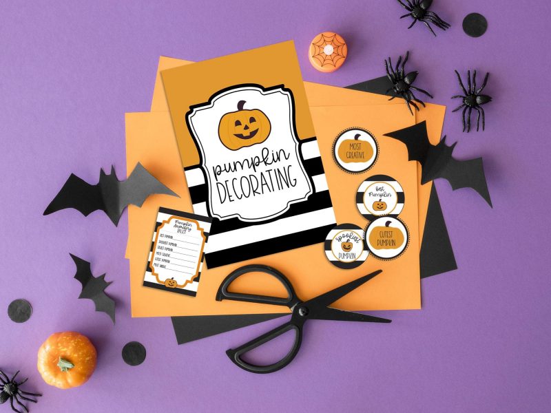 Halloween Pumpkin Decorating Contest - Elva M Design Studio
